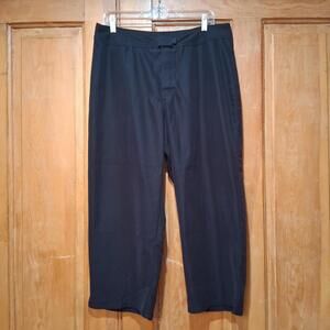 Patagonia Pataloha Black Wide Leg Cropped Pants Size 14 Women's Lightweight